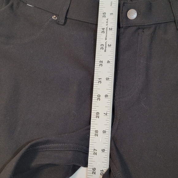 HUE Essential Denim Legging in Black size Large Pull On Soft Stretchy Fabric - Picture 2 of 11